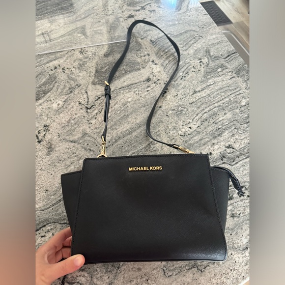 Michael Kors black leather purse with duster bag - Picture 2 of 3